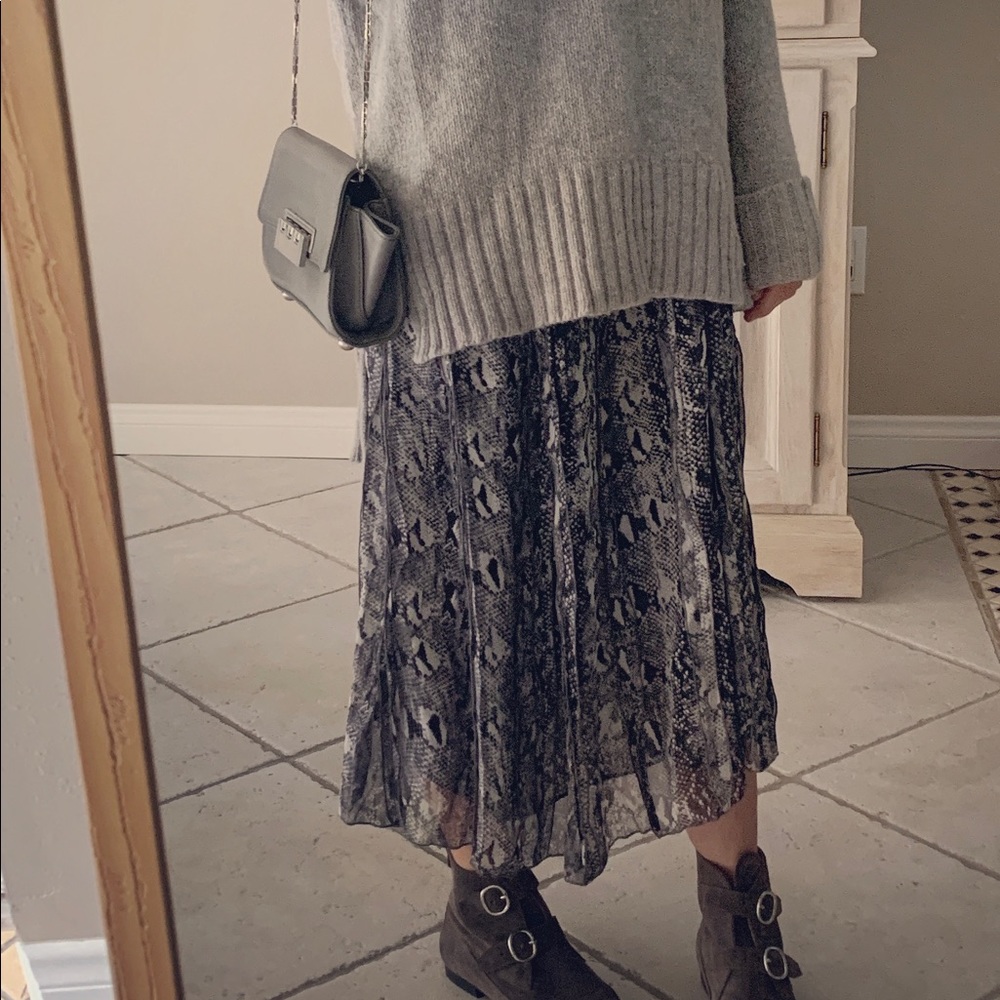 Emanuel Ungaro snake silk midi NWT📍FIRM📍